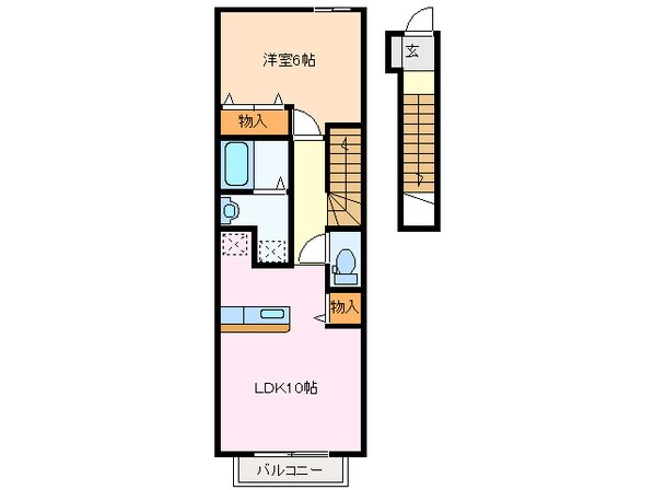 ビオス　Ａ棟の物件間取画像